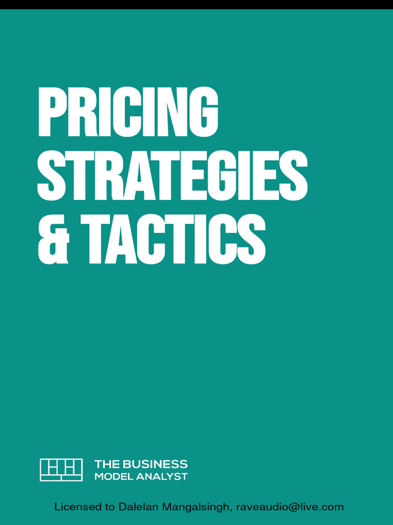 Super Guide Pricing Strategies Tactics-Mqzuac 122940 1659582267 | PDF ...