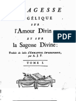 Em SWEDENBORG La Sagesse Angelique Sur L'Amour Divin Et Sur La Sagesse Divine TOME 1 Antoine Joseph Pernety 1786