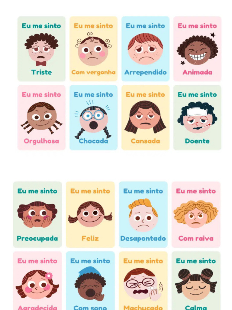 Emoções Cartões | PDF