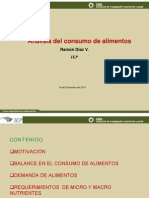 Análisis Del Consumo de Alimentos