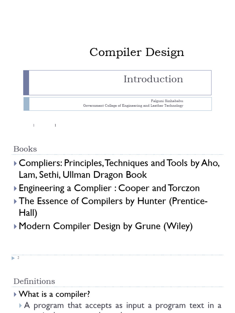 compiler design | PDF | Parsing | Compiler