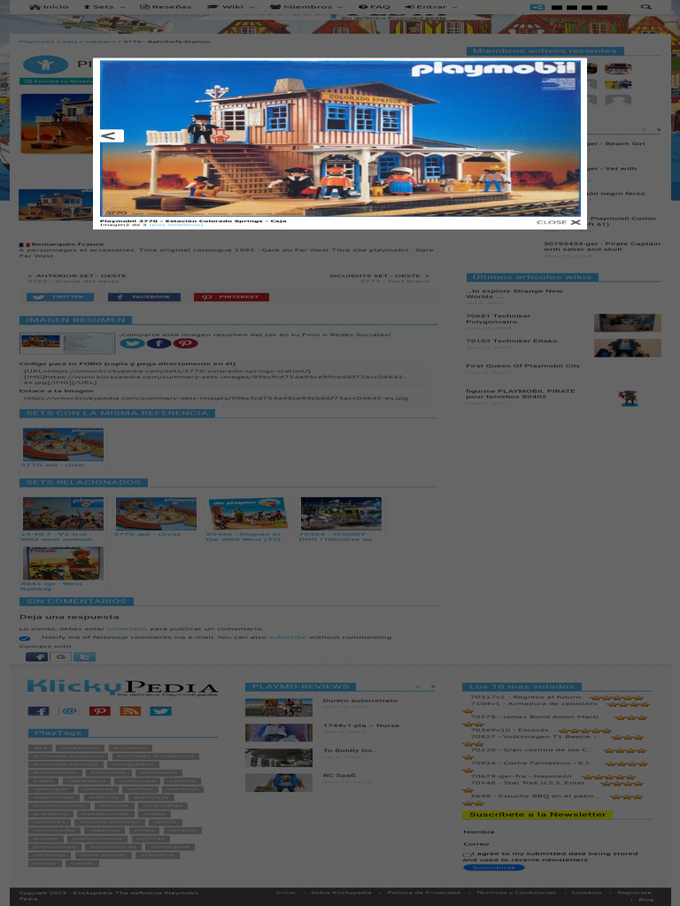 Playmobil 3770 Colorado Springs – La Gare Du Far West – Neuf En Boîte