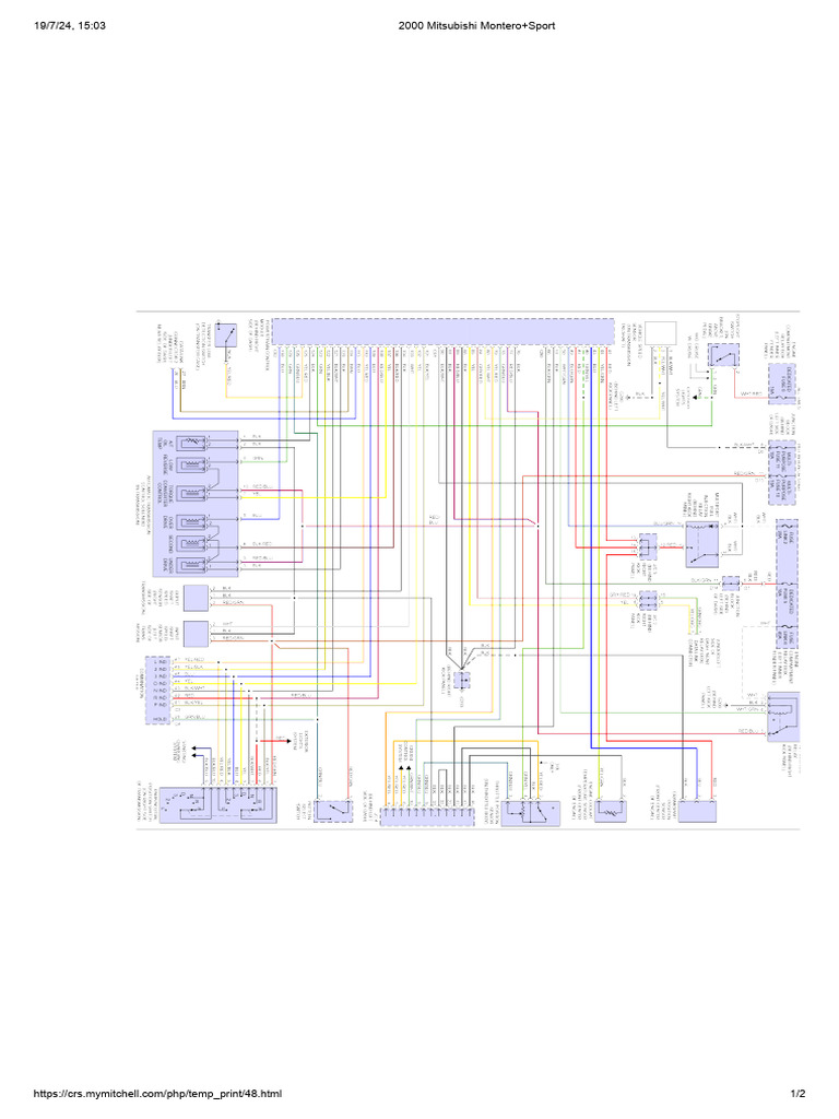 2000 MITSUBISHI MONTERO SPORT OWNERS MANUAL PDF visual data 2