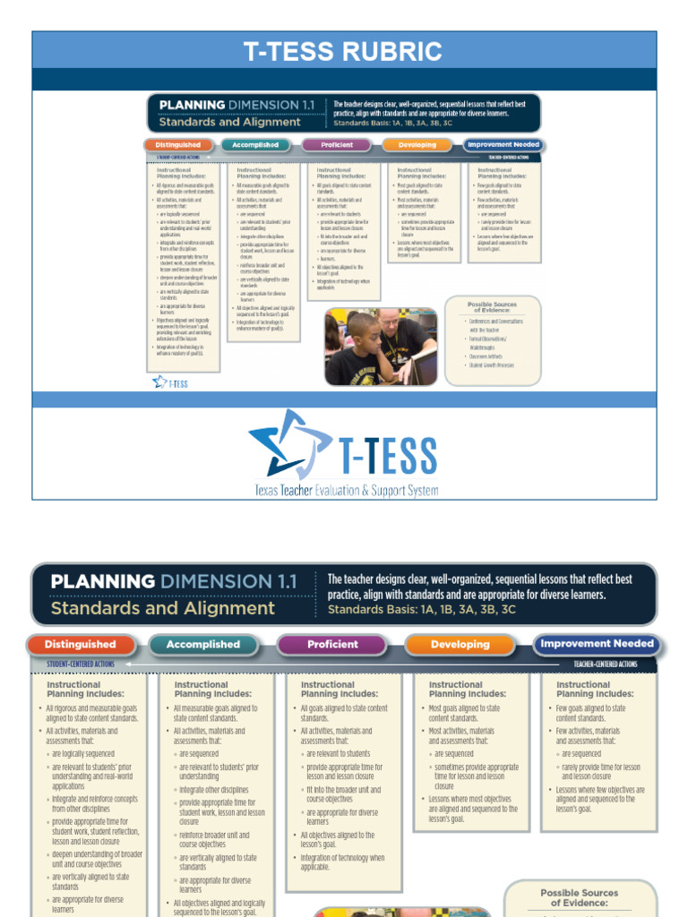 T Tess Rubric Pdf Teachers Learning