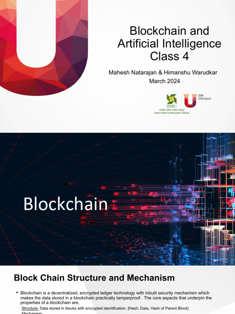 Blockchain and AI: Key Concepts Explained | PDF | Artificial ...