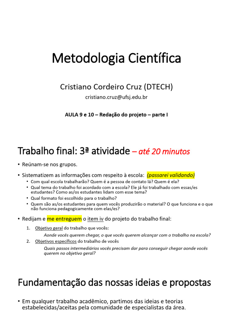 Metodologia Científica e Citações ABNT | PDF | Citação | Bibliografia