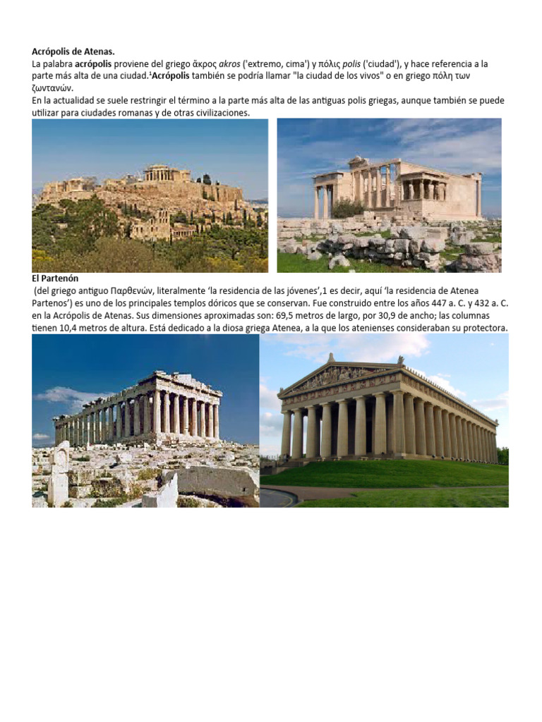 Descubre la Acrópolis de Atenas | PDF