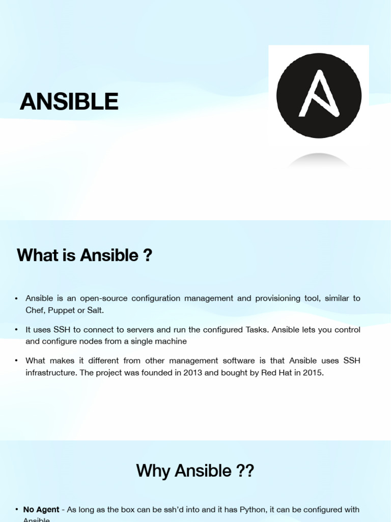 Ansible | PDF | Computing | System Software