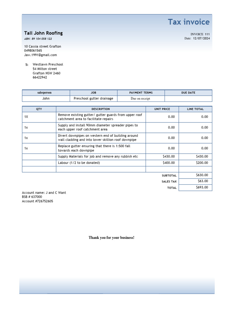 Tax Invoice | PDF