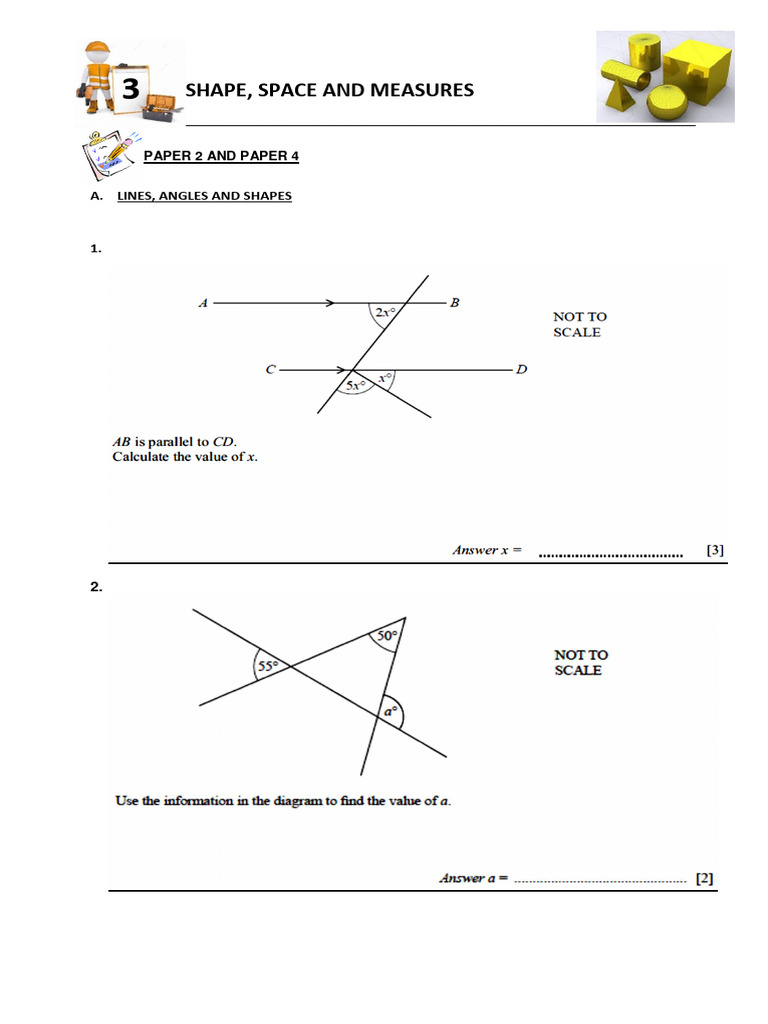 Shape, Space, and Measures Guide | PDF | Shape | Euclidean Plane Geometry