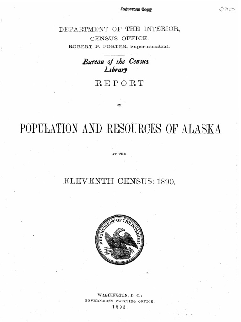 Alaskan Census Report 1890 | PDF | Travel