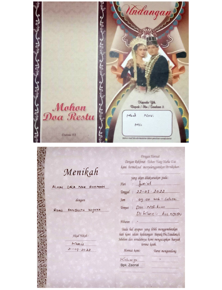 Undangan Pernikahan Edit New Pdf