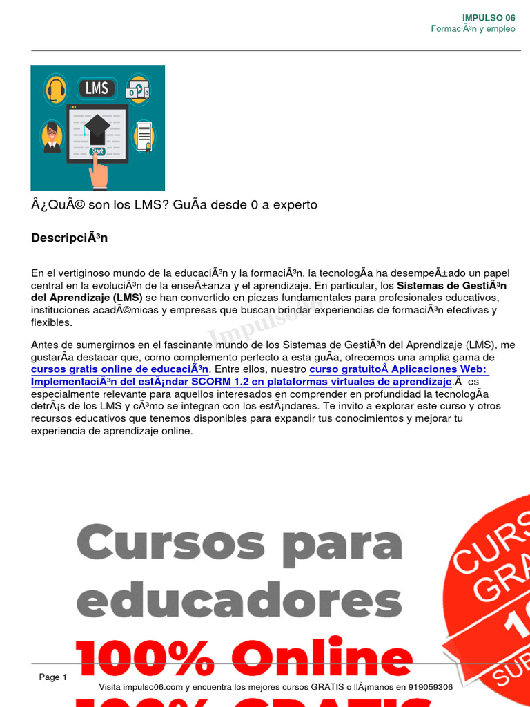 Guía Completa sobre Sistemas LMS | PDF | Inteligencia artificial ...
