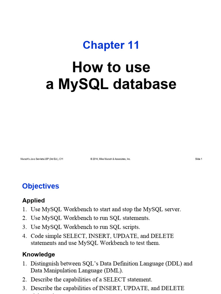 MySQL Database Usage with Java JSP | PDF | My Sql | Sql