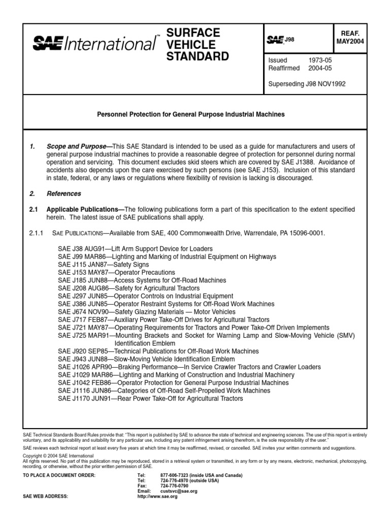 Personnel Protection for Industrial Machines | PDF | Tractor | Vehicles