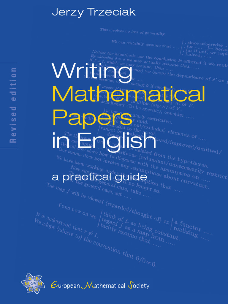 Guide to Writing Mathematical Papers | PDF | Theorem | Mathematical Proof