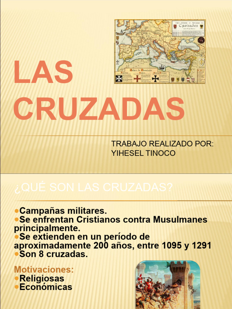 Las Cruzadas PRESENTACIÓN | PDF | Cruzadas | imperio Bizantino