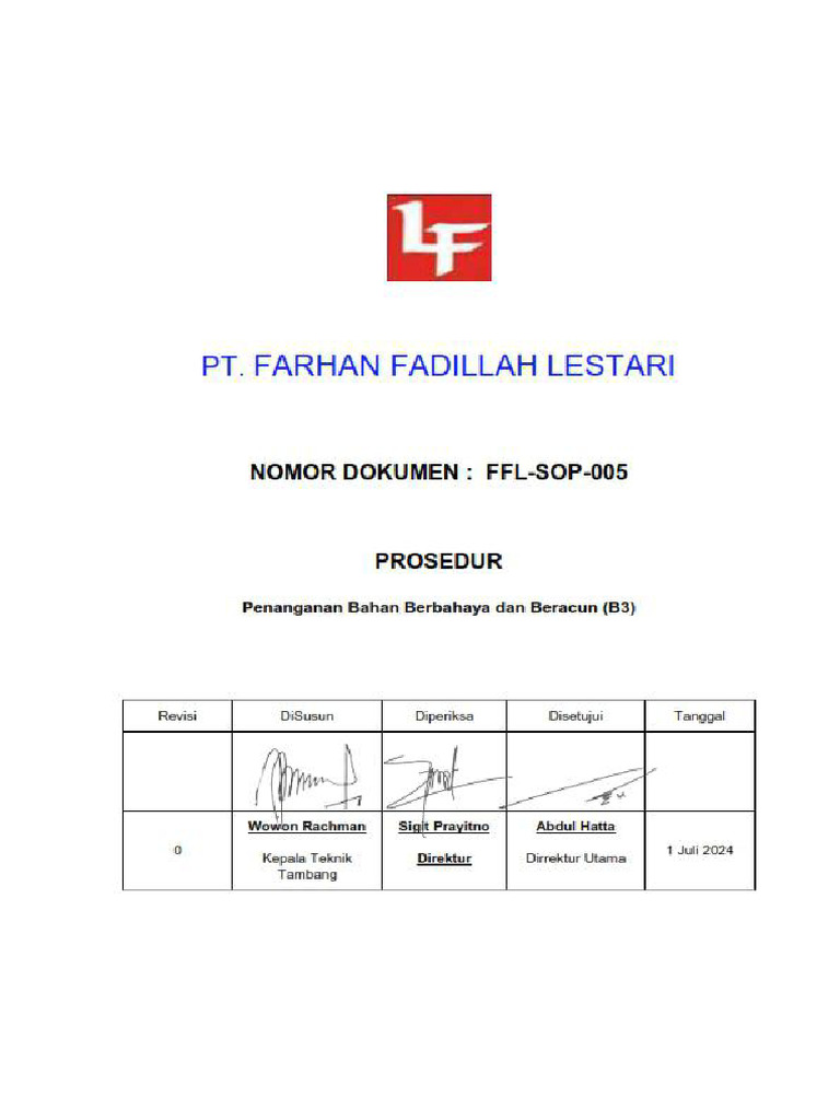 FFL Sop 005 | PDF