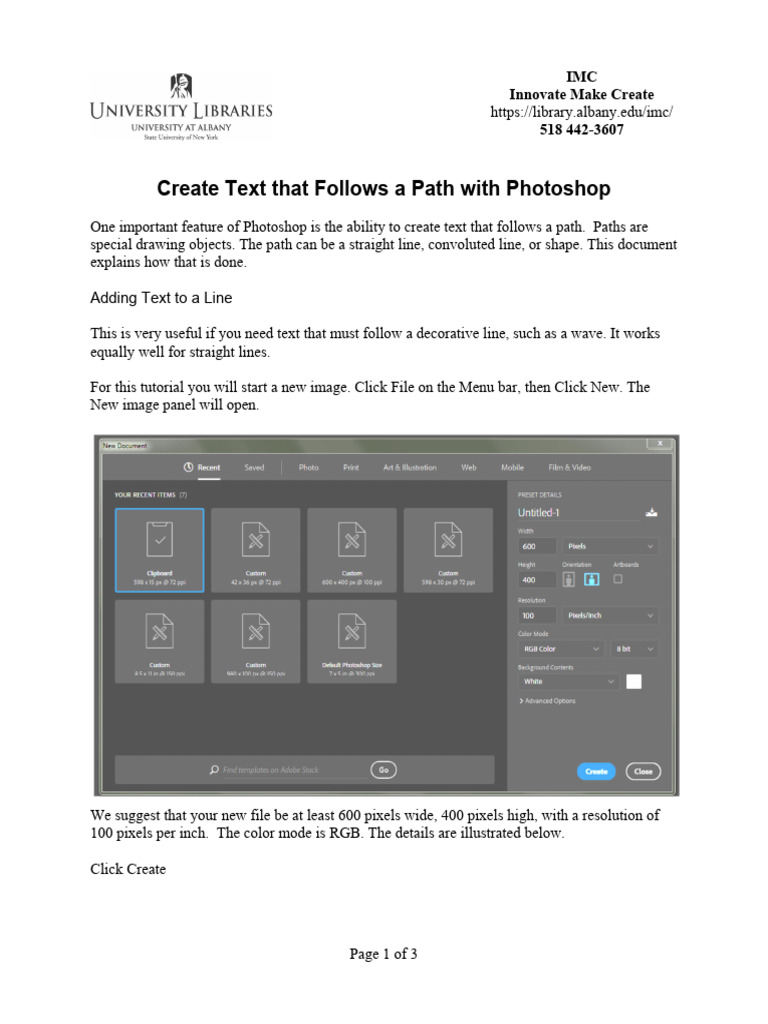 Text Follow Path | PDF | Adobe Photoshop | Cursor (User Interface)