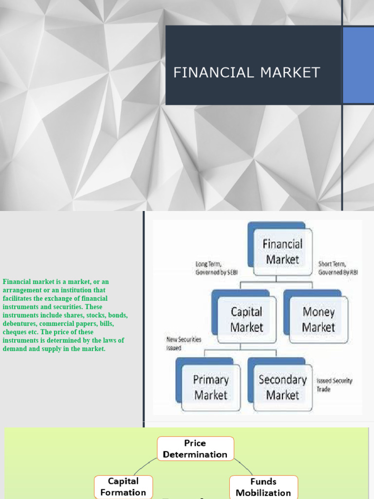 Overview of Financial Markets in India | PDF | Securities (Finance ...