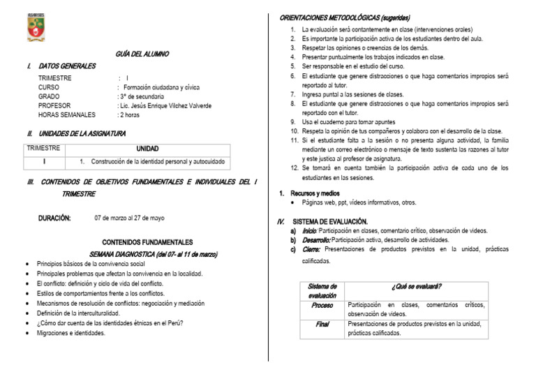 Guia Del Estudiantes | PDF | Crecimiento personal y profesional ...