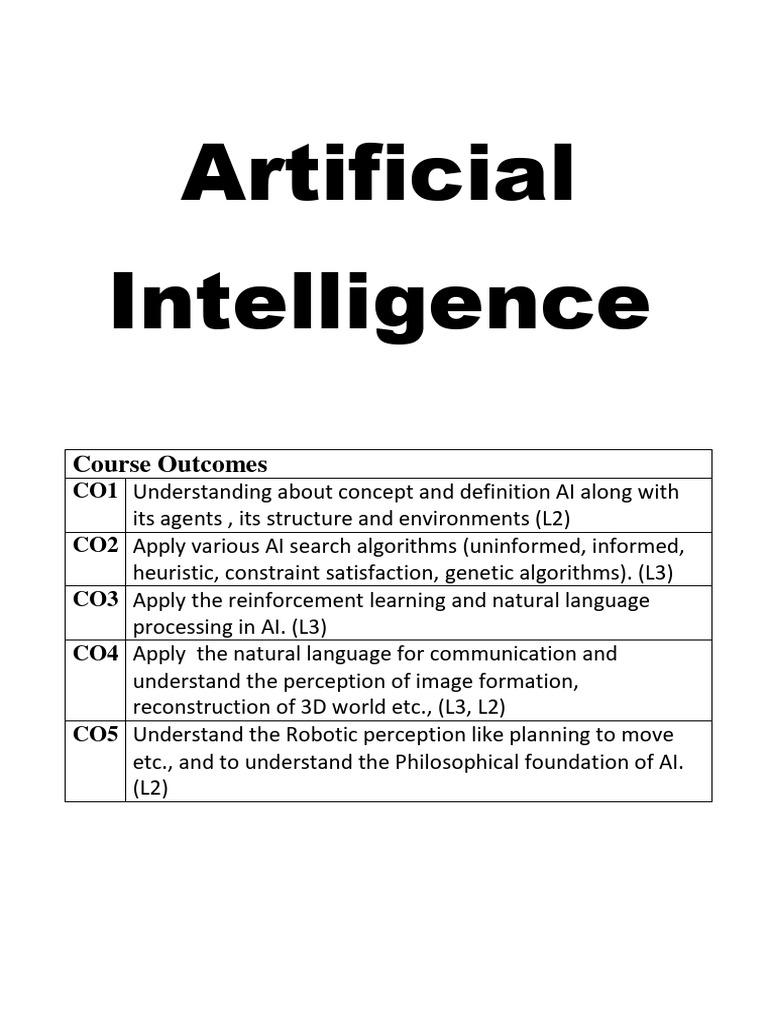 Overview of Artificial Intelligence Concepts | PDF | Artificial ...