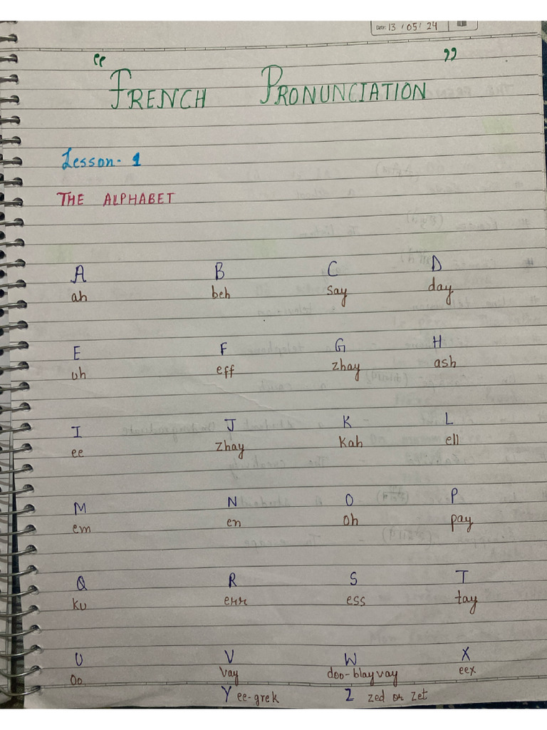 French Pronunciation Lessons 1 To 13 | PDF
