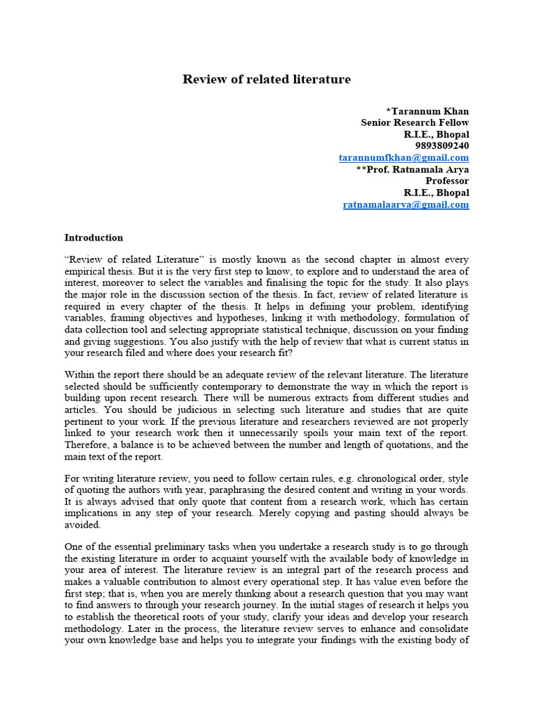 Literature Review Guidelines Pdf Primary Sources Knowledge