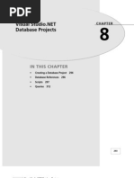 Database Projects: in This Chapter