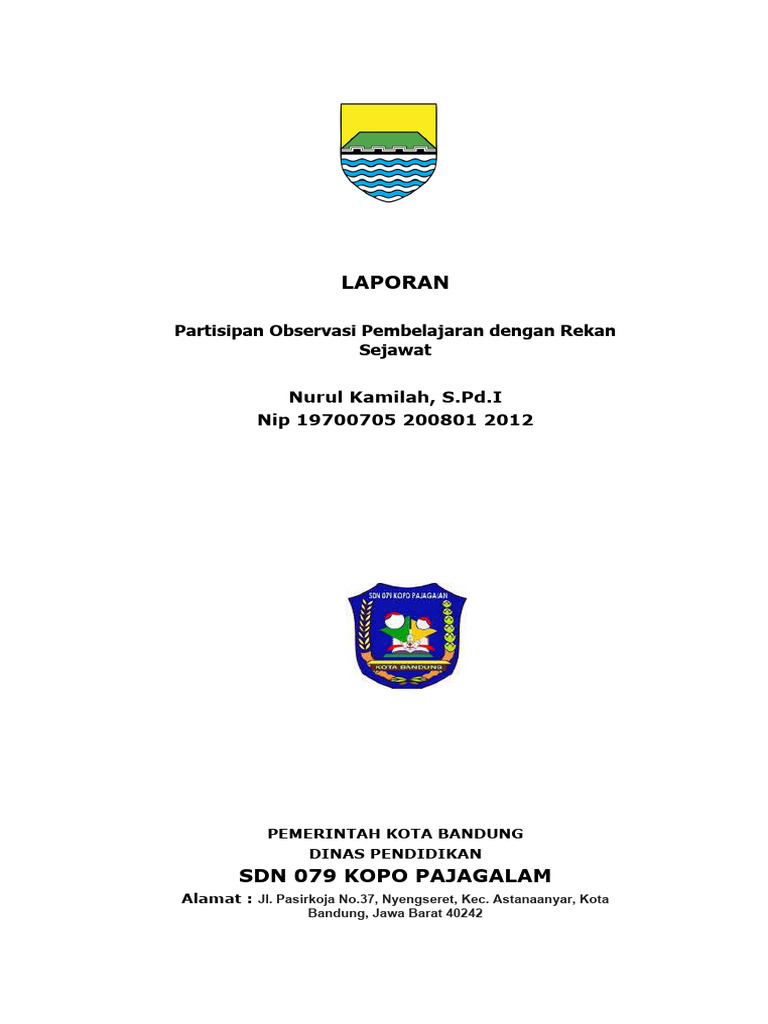Laporan Partisipan Observasi Rekan Sejawat 1 | PDF