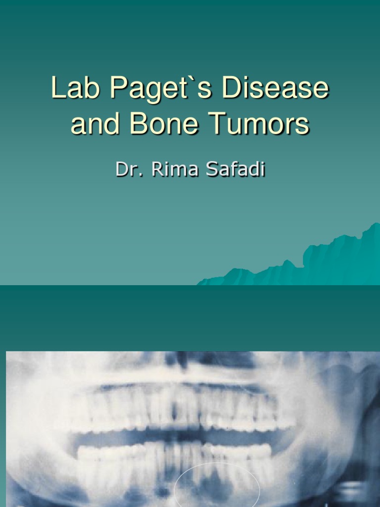 Lab 6 Paget's Disease and Bone Tumors2010 Shorter PDF