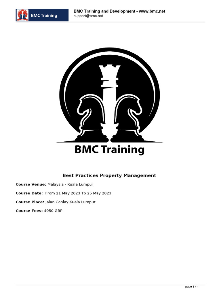 Best Practices Property Management Kuala Lumpur May 2023 Pdf