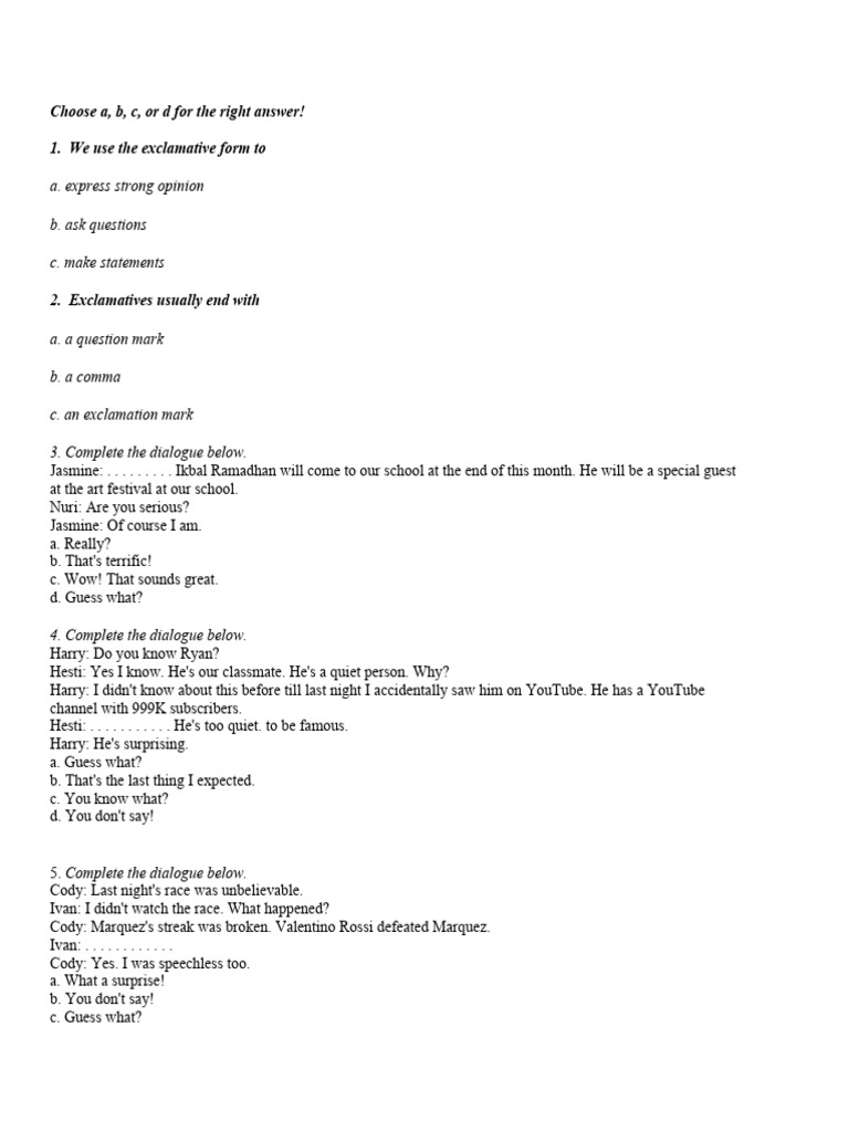 Lat Soal Kls 9 SMT 1 | PDF | Sports & Recreation | Language Arts ...