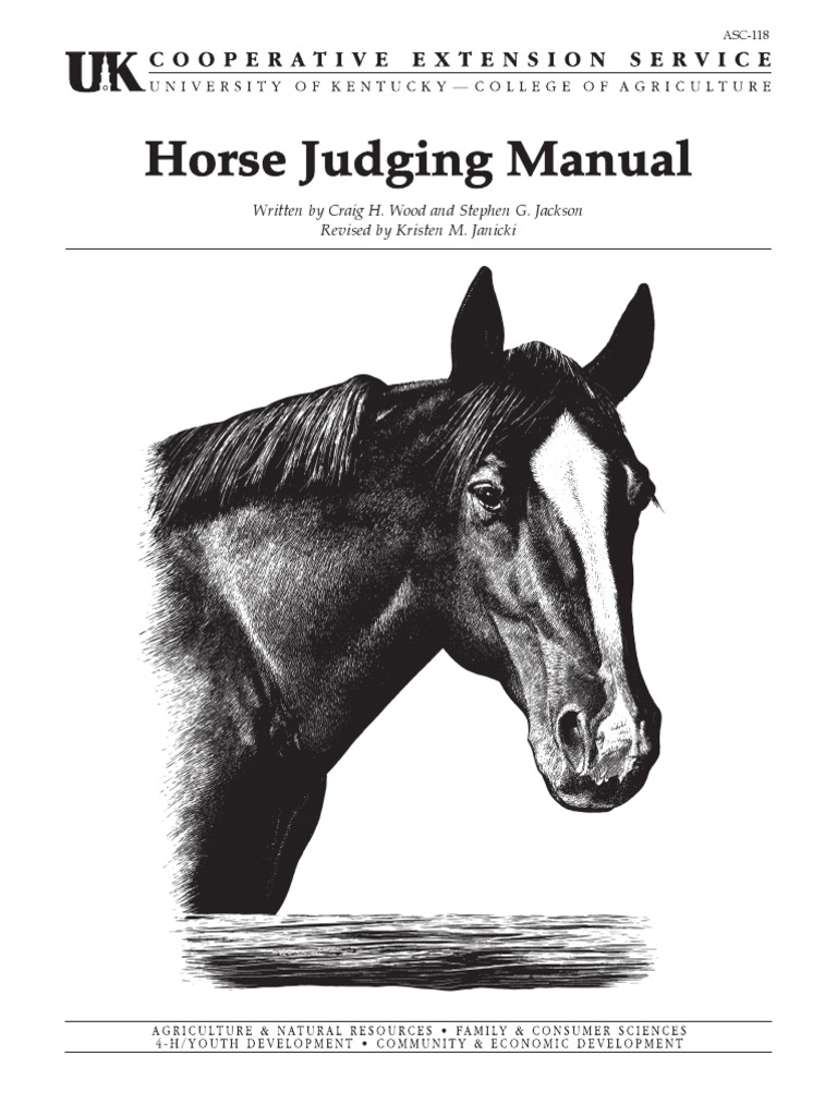Horse Judging Manual PDF Horse Gait Horses