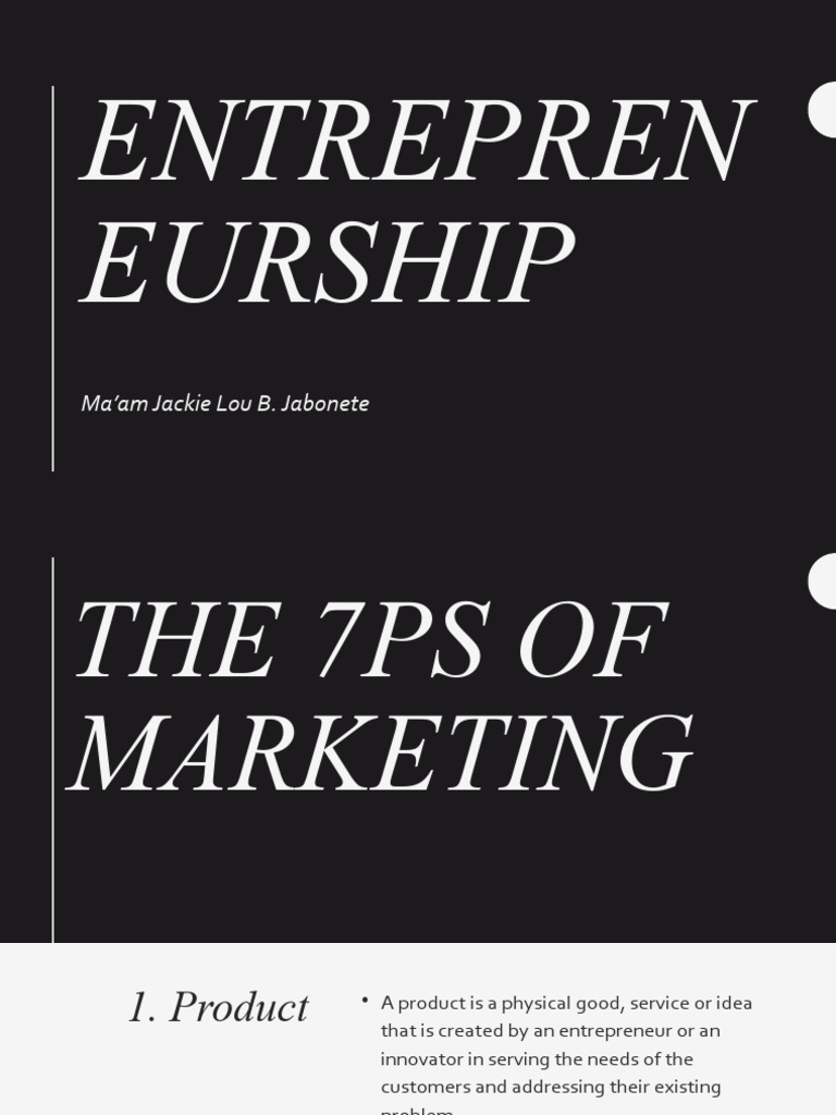 The Marketing Mix 7 Ps of Marketing 110146 | PDF | Pricing | Marketing