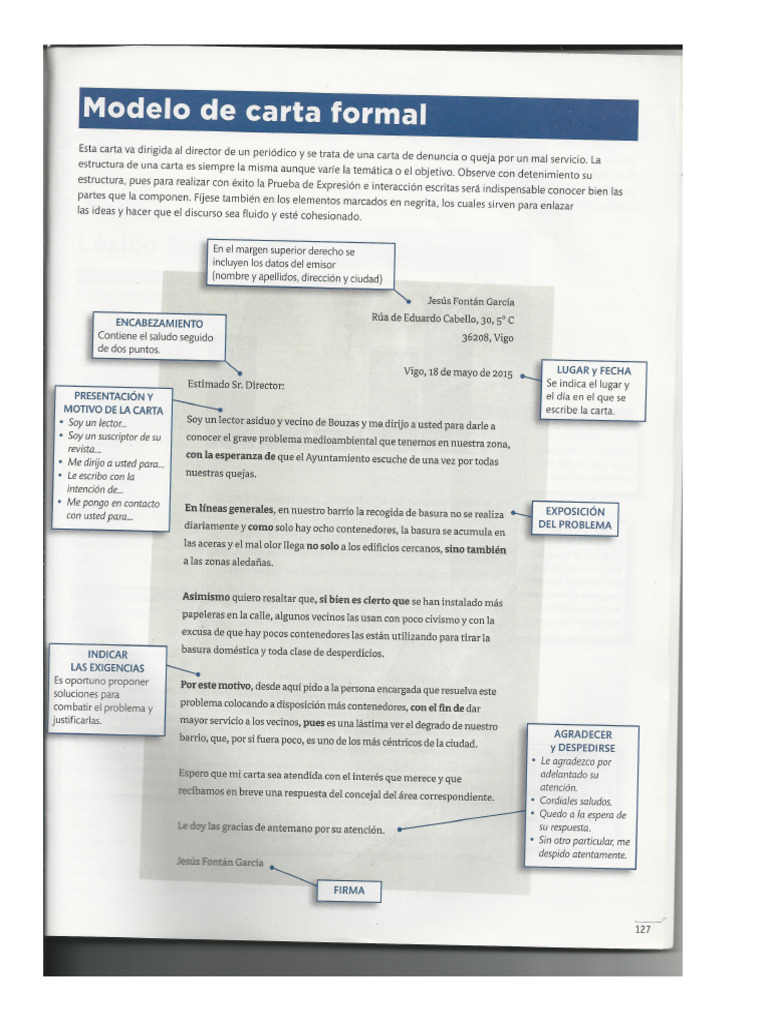 Modelo de carta formal | PDF