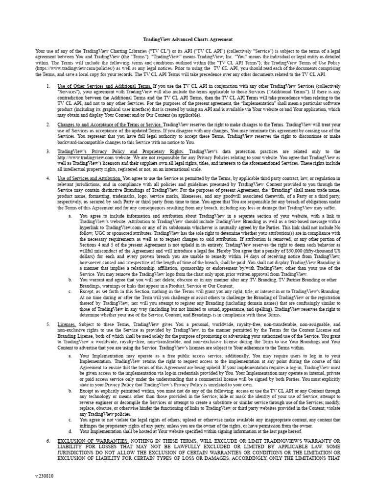 Charting Library License Agreement | PDF | Legal Remedy | Indemnity