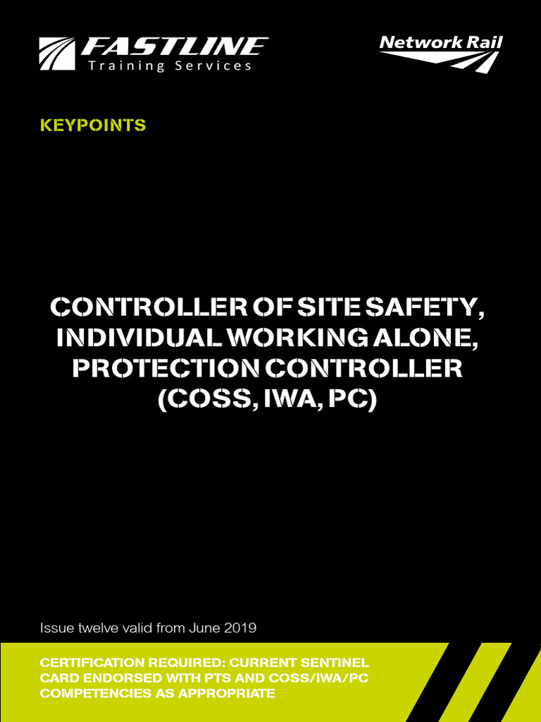 COSS Handbook 2024: Safety Guidelines | PDF | Rail Transport