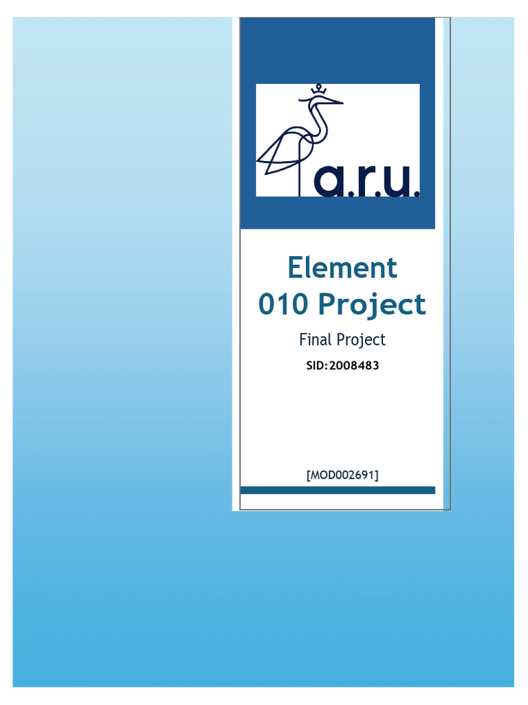 Element 010 Project | PDF | Computer File | Computer Programming
