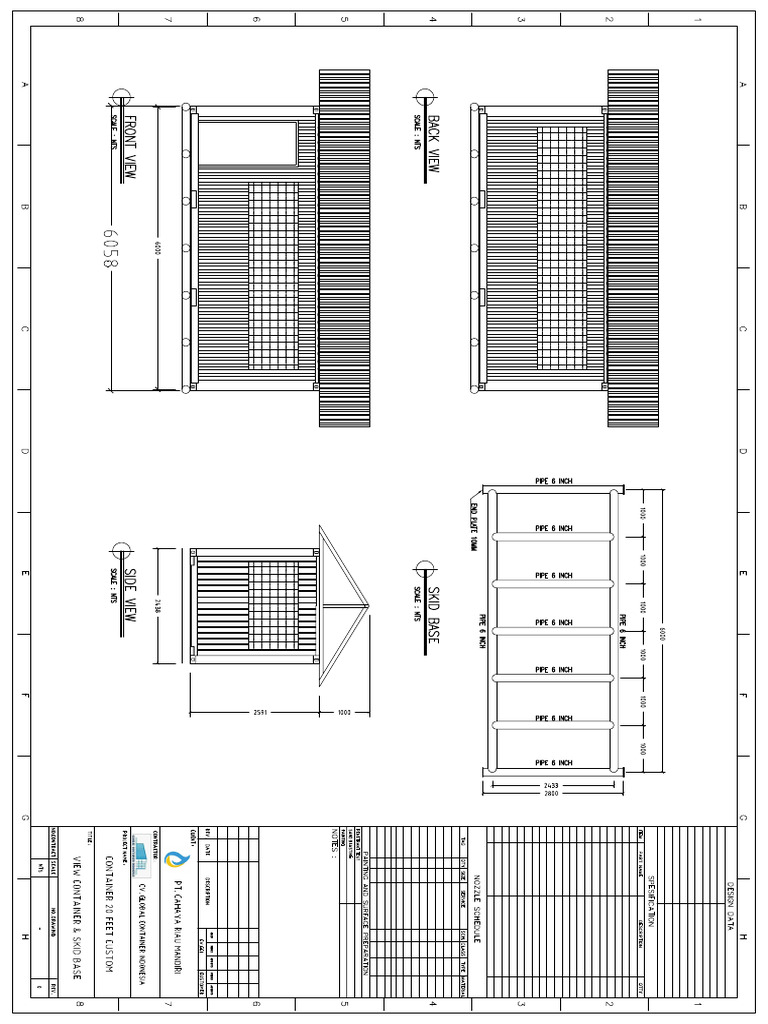 Drawing Container 20 Feet Custom | PDF