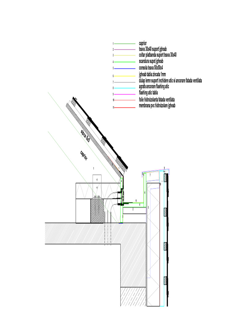 Detaliu Jgheab Ascuns | PDF