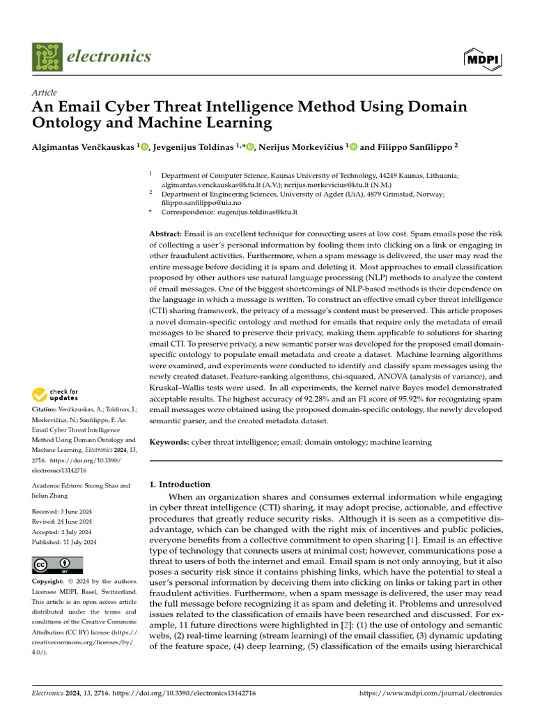 An Email Cyber Threat Intelligence Method Using Domain Ontology and ...