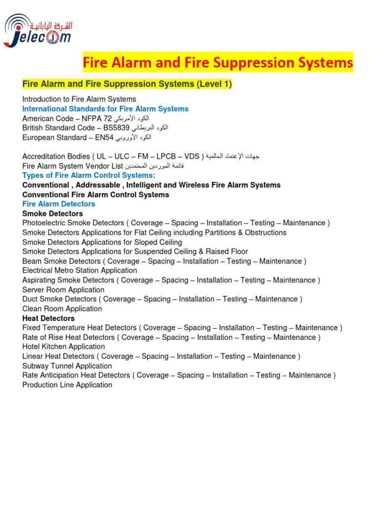 Fire Alarm and Fire Suppression Systems | PDF | Building Engineering ...