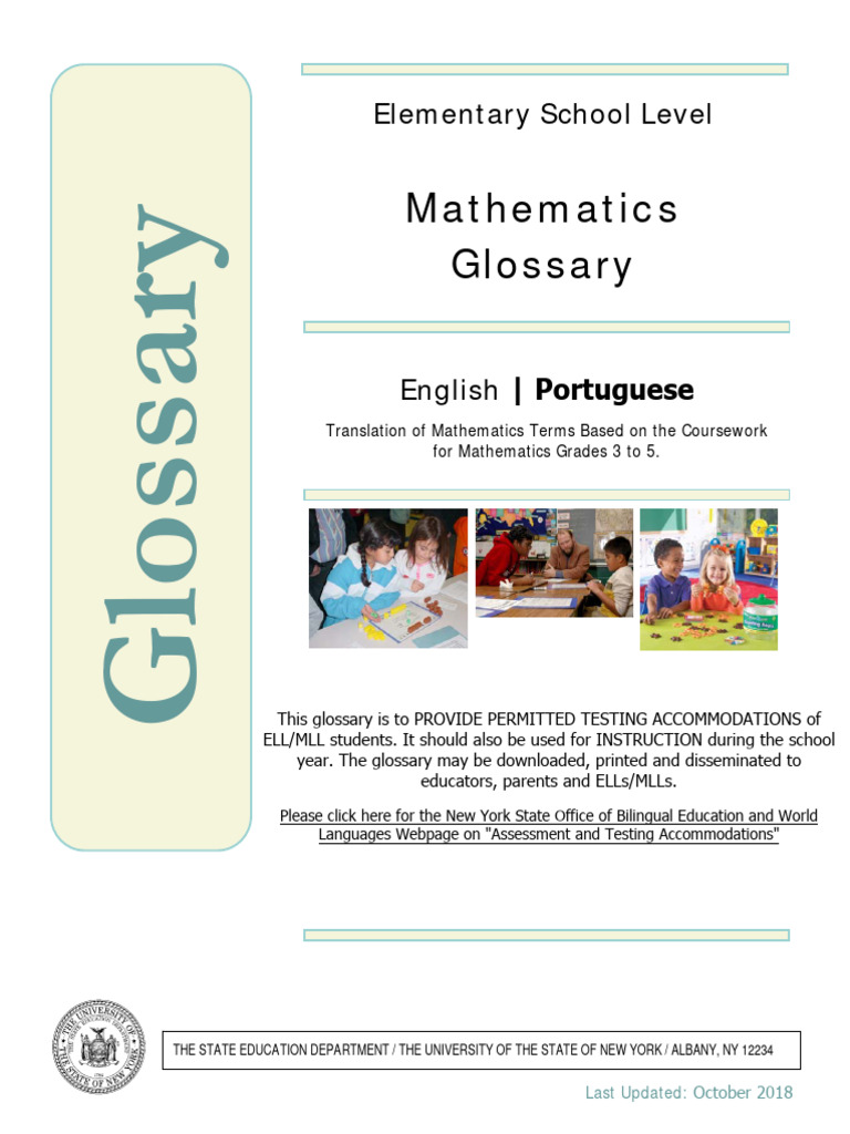 Bilingual Math Glossary for Grades 3-5 | PDF | Multiplication | Subtraction