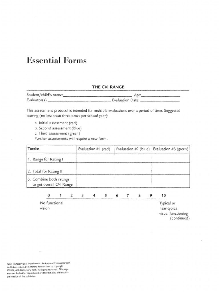 CVIEssential Forms | PDF