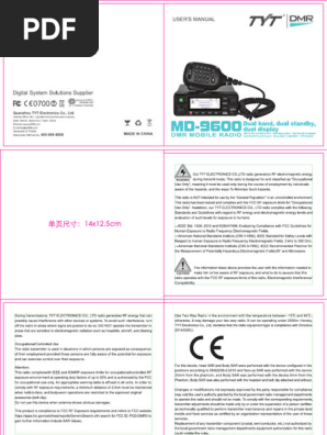 Manual MD-9600 | PDF