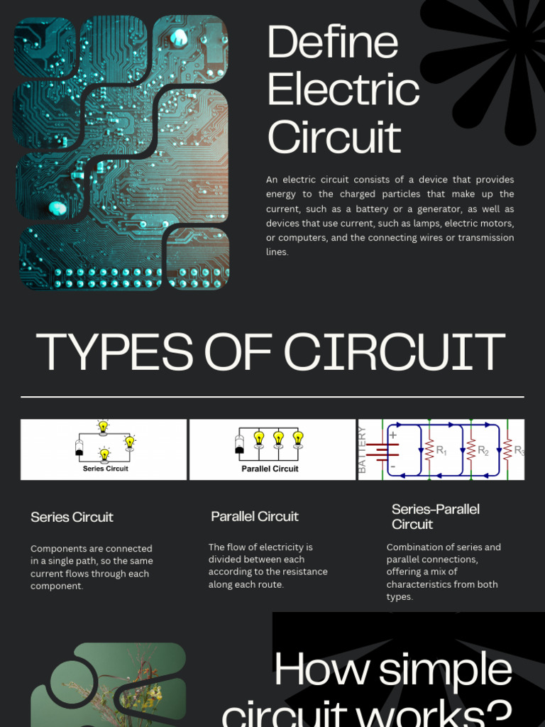 Define Electric Circuit PDF Series And Parallel Circuits