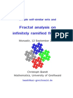 Christoph Bandt- Simple self-similar sets and Fractal analysis on infinitely ramified fractals
