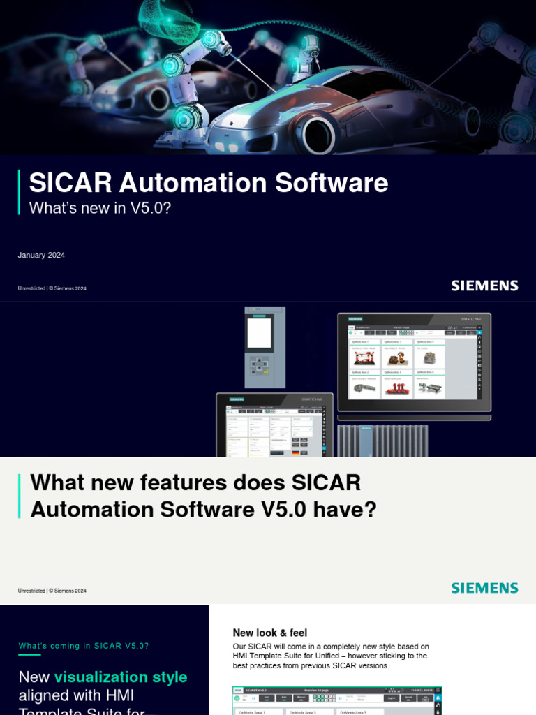 SICAR Automation Software V5.0 Overview | PDF | User Interface | Software