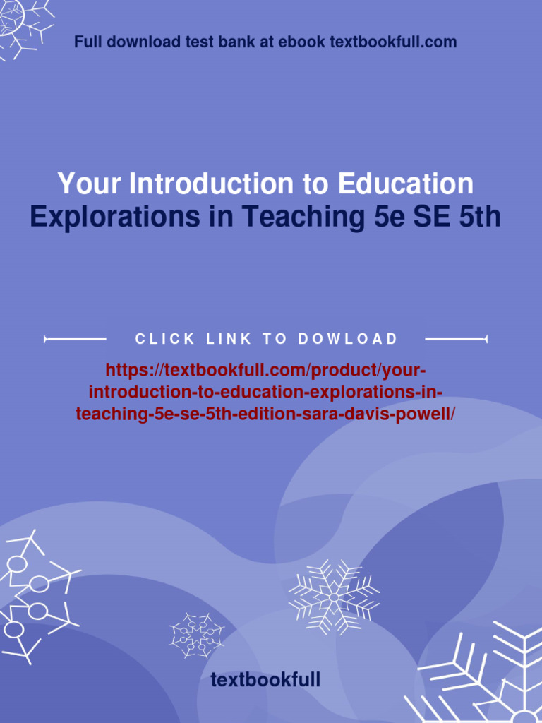  pdf download your introduction to education explorations in teaching
